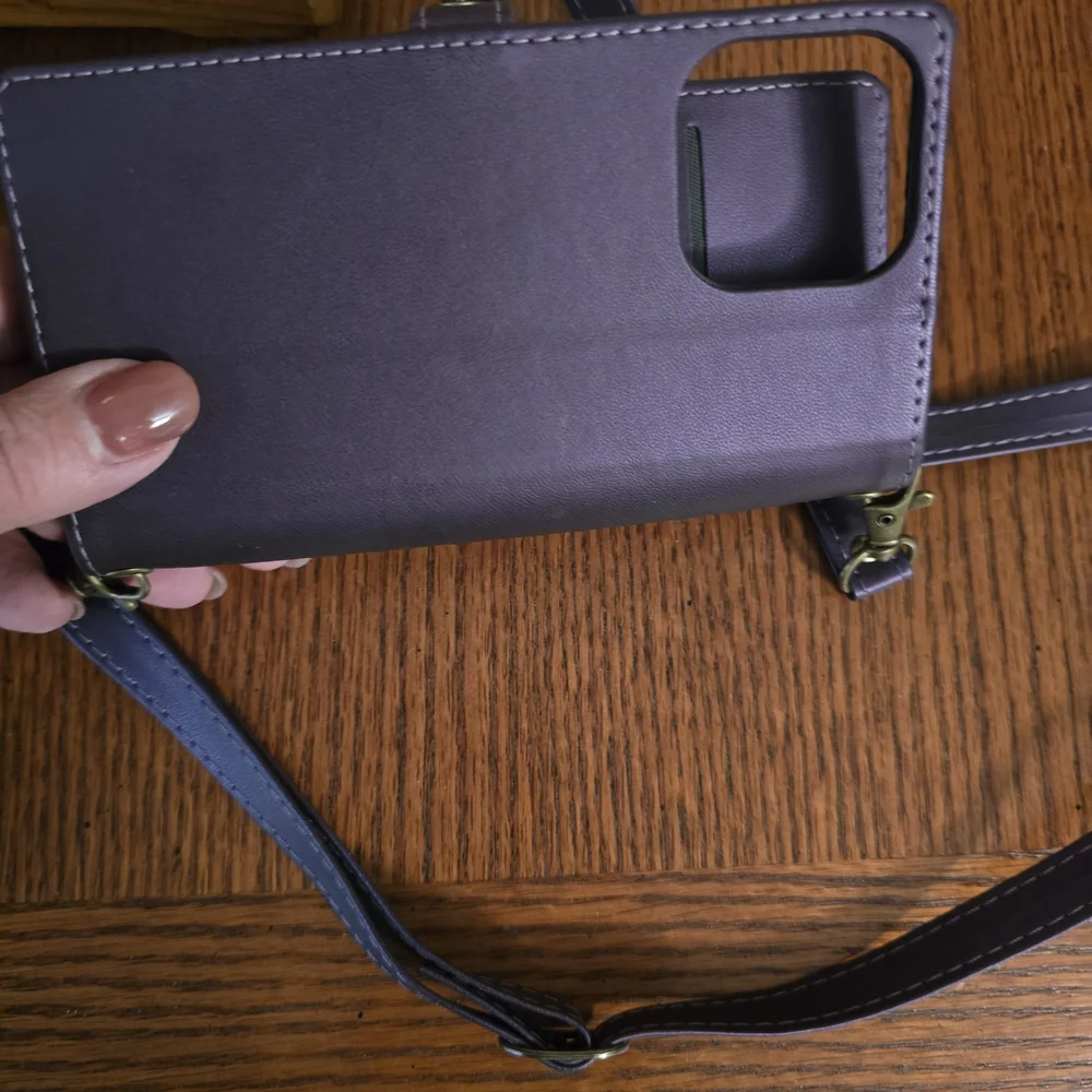 Purple Crossbody Phone Wallet - Picture 3 of 12